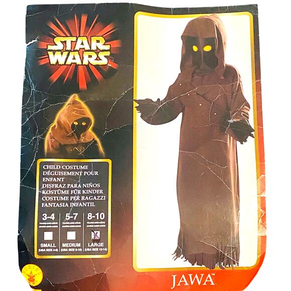 Vintage Rubies Star Wars Jawa Costume Child Size Large 12-14 18787 New Deadstock - Picture 1 of 11